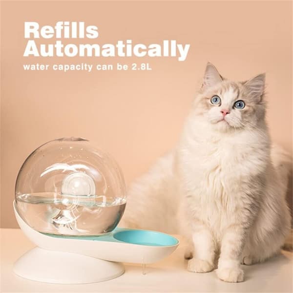Automatisk Vatten Dispenser för Hundar Katter, Snigel Form, Gravity Pet