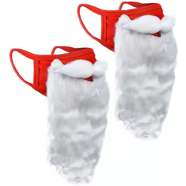Jultomtens dräkt, tomtenskäggmask, skäggtomte falskt skägg San