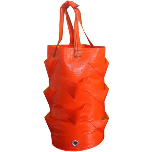 (Orange) 3 Gallon og 10 Plastik Klæder 1 Pakke Hængende Dyrkningsposer