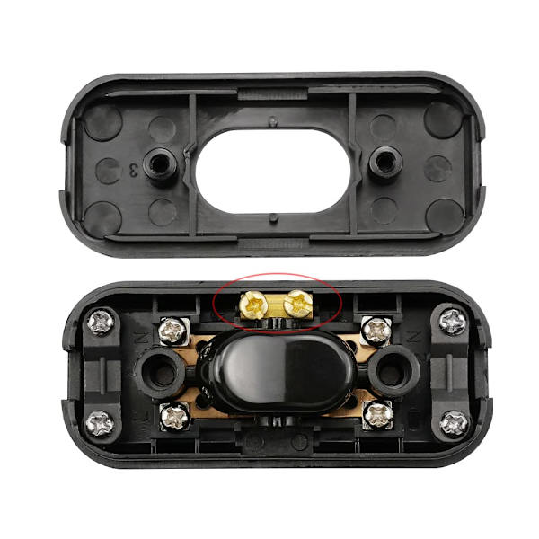 2 st Bi-Pole Inter Rocker Switch 6A 250V Rocker Switch Dimmer/Swi