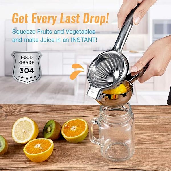 Opgraderet citronpresser Meidong Super rustfrit stål 304 manuel