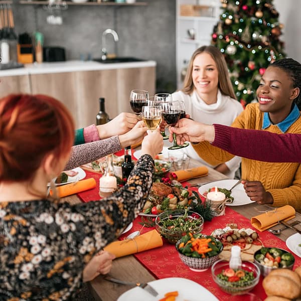 Julbordstablett broderad bordslöpare dekor snöflinga C