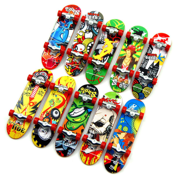 10 stk Finger Skateboard Legetøj Fingerboards Finger Legetøj til Skateboa