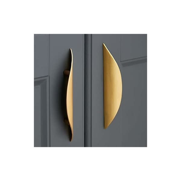 Möbelknoppar och handtag, 2 st guld möbelhandtag - guld päls