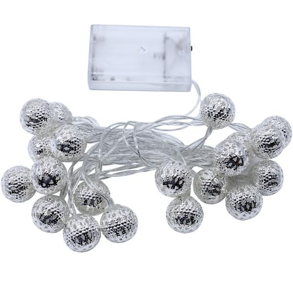 Marockanska LED-slingor - 3M total längd 20 varmvita LED-lampor S