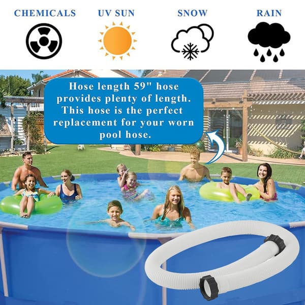 Pool Pump Slange Holdbar Nem Installation Fleksibel Forbindelse Abov