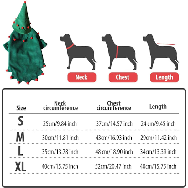 (S) Julekostumer til kæledyr, julefest hatte til søde hunde
