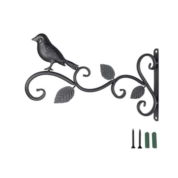 Veggkrok for planter Metall Blomsterpotteholdere Hagedekorasjon H