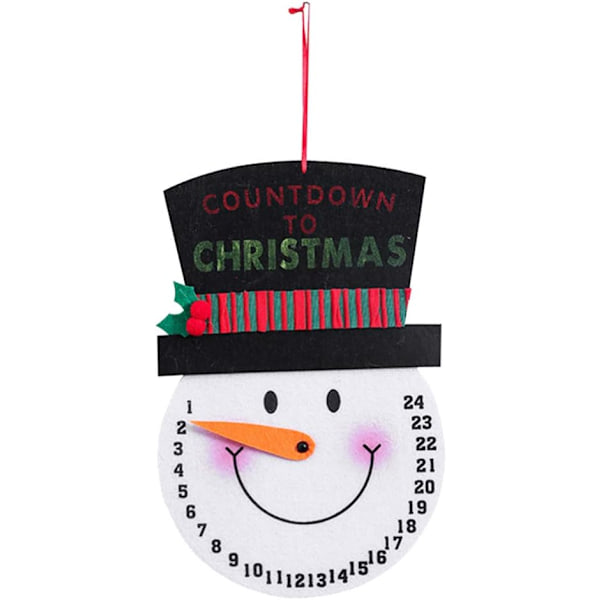 2 st julgranhängande snögubbe adventskalender för semesterdagar U