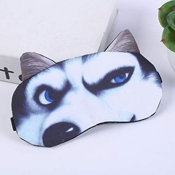Set med 4 sovmasker, djursovmask mjuk och fluffig ögonmask f
