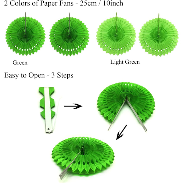 Paper fan flower party decoration (5