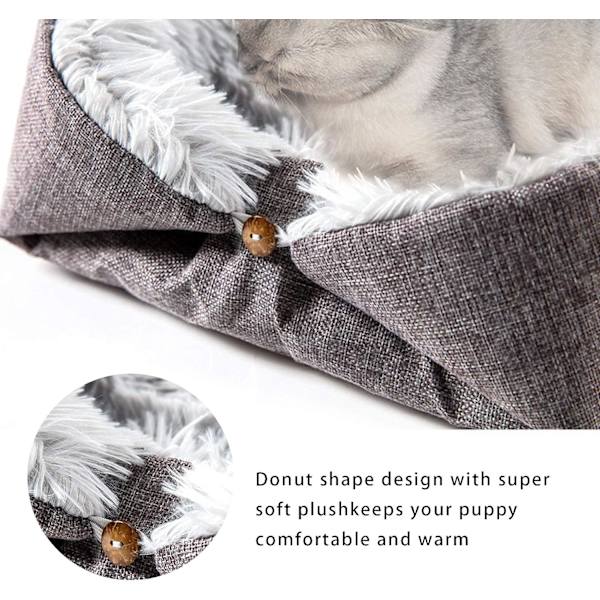 Kattbädd Kudde Bädd Kudde Bekväm Lugnande Bädd för Hund Katt Vinter