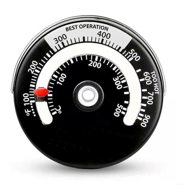 Magnetisk brændeovnsrørstermometer Pejs Røgbrænder Tempe
