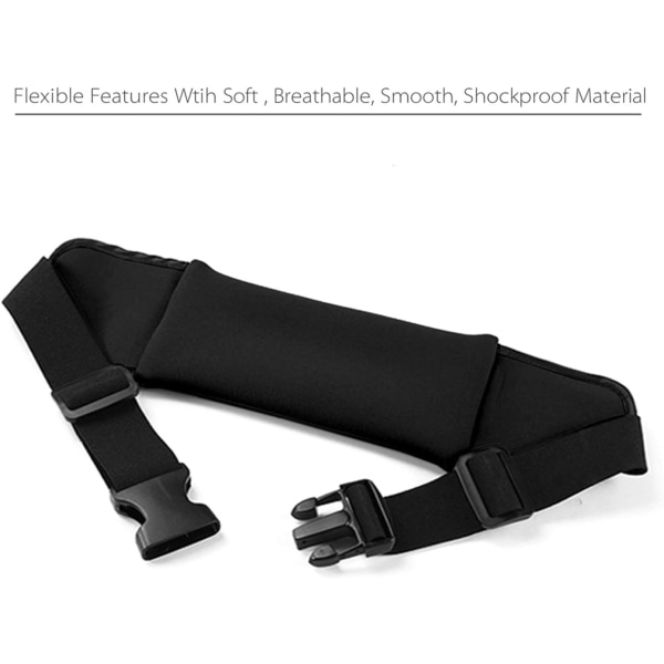 Vedenpitävä juoksuvyö, hikinpitävä vyölaukku, fanny pack - kuntolaite B
