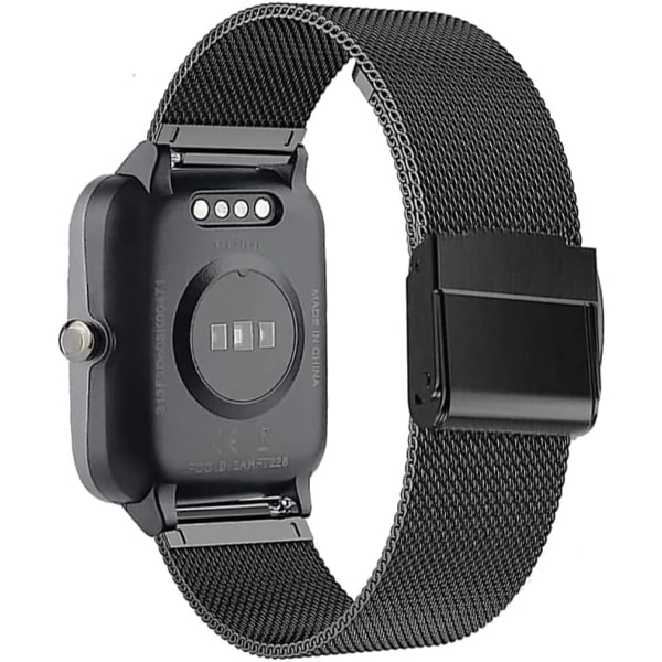 Release Watch Strap, Mesh Woven Metal Watch Band Clasp for Men and Women