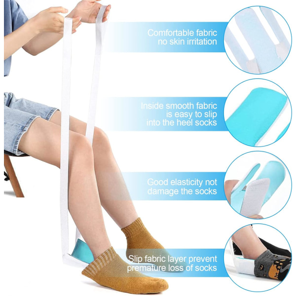 1 ST Sock Inserter, lätt och bärbar hjälpare för påslagning