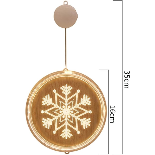 1PC (julälg) dekorerad jul LED kransljus hängande