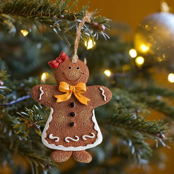 Julekake pepperkake mann dekorasjoner pepperkake mann anheng Ch