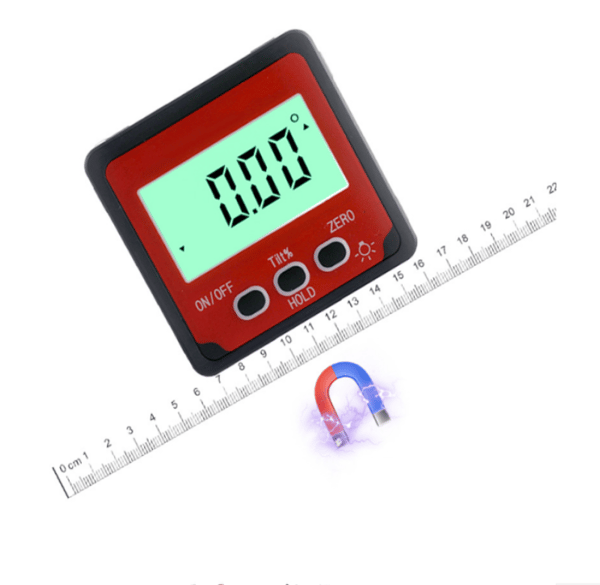 Tiltmeter, digital tiltmeter magnetisk 4 * 90 grader 3-knappars digi
