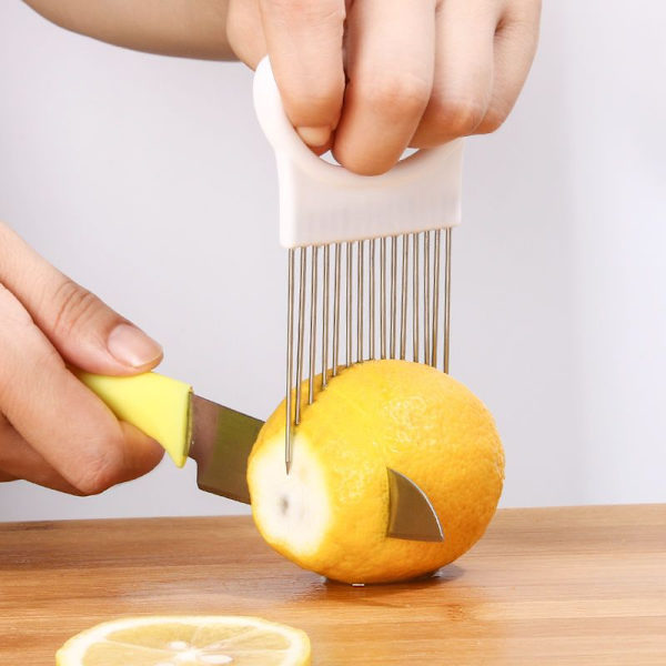 1 st grönsaksskärare potatisskärare lök hållare hackare lök hol