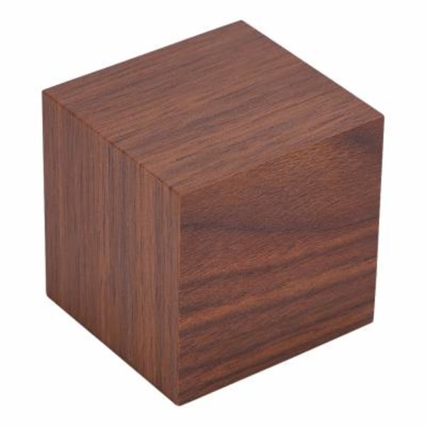 Svart 6x6x6cm, Trä Elektronisk Digital Väckarklocka, Bordsur