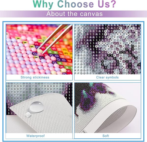 （32）2 stk DIY Diamond Painting  Jule Kit, 5D Jule Broderi