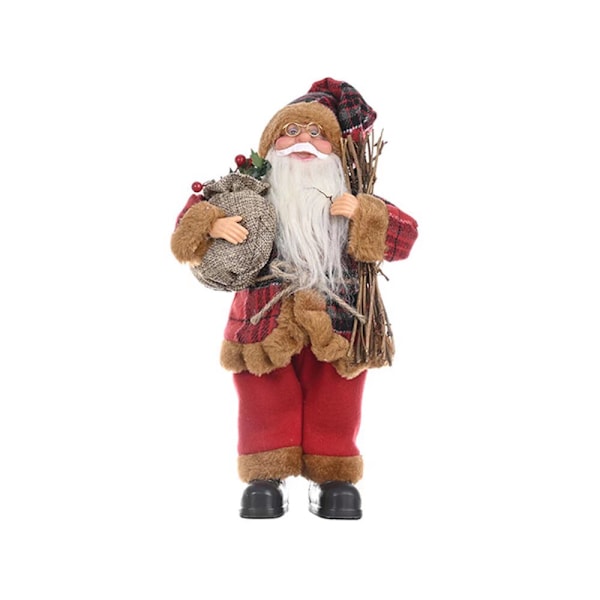 Julemanden Julemand Plys Figur Stående Julemand Plys Dukke Sød Dekoration Julefest Dekoration Julepynt