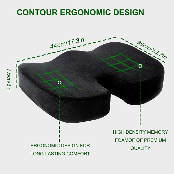 Sædepude, Memory Foam Sædepude, Anti-Decubitus Sædepude