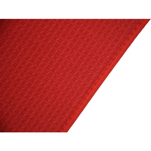 Set med 2 röda mikrofiber torkmattor Diskavrinningsmatta Absorberande Qui