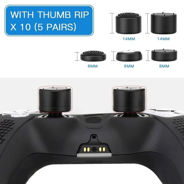 Silikone etui til Sony PS5 controller, trådløs controller beskyttelse