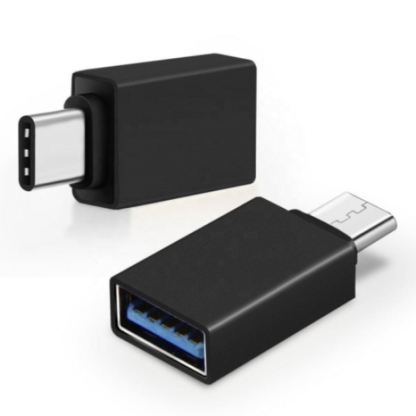 Superhurtig Adapter USB C til USB 3.2 Sort 2 stk