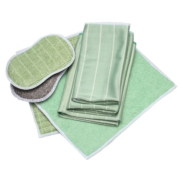Set med 6 bambu-mikrofiberdukar - rengör och polerar alla släta ytor