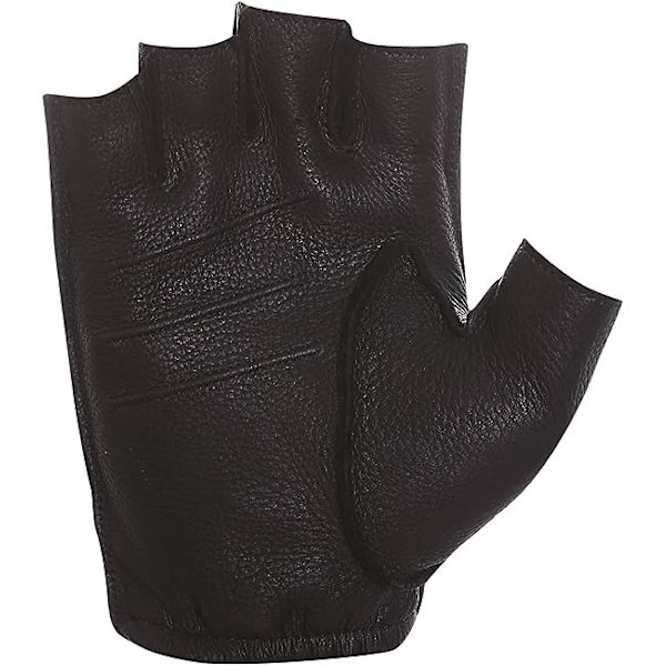 Læder Fingerless Kørehandsker, Fåreskind, Halv Finger Udendørs
