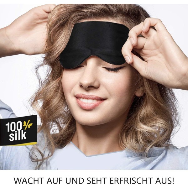 Silk Sleep Mask for Men and Women, Soft and Comfortable Sleep Mas