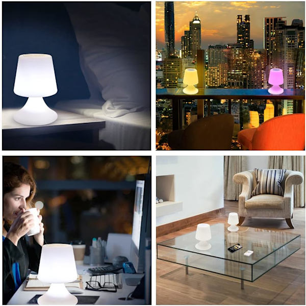 Bordslampa Bluetooth Musikhögtalare LED Sänglampa Atmosfär Ta