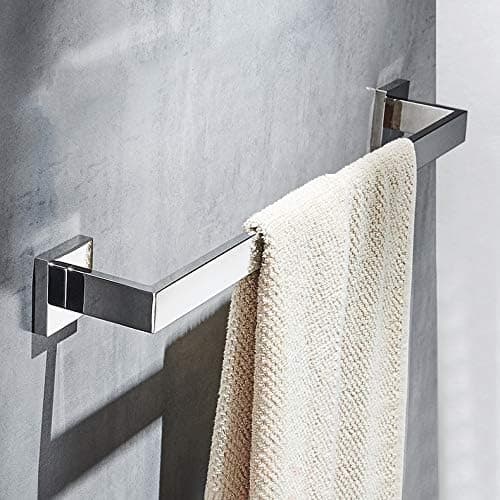 40 cm håndkleholder, moderne krom veggmontert håndklestativ, rustfritt