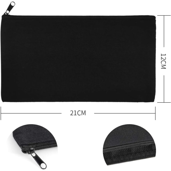 10 st DIY tomma canvas tygpåsar för förvaring i ecru, anpassningsbara