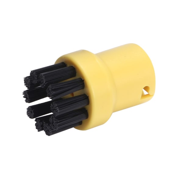Damprenser 4 x Nylon Rundbørster, Sort og Gul, 4,0 cm*