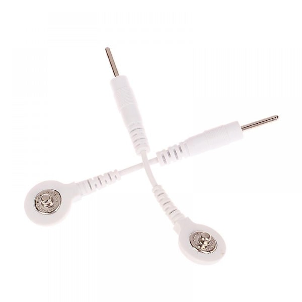 2 kpl Elektrodijohtojohdot Pin-to-snap-sovitinkaapelit Pistoke W/ Tens