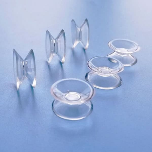 20 st dubbelsidiga sugkoppar transparent plastgummi Win Transpar