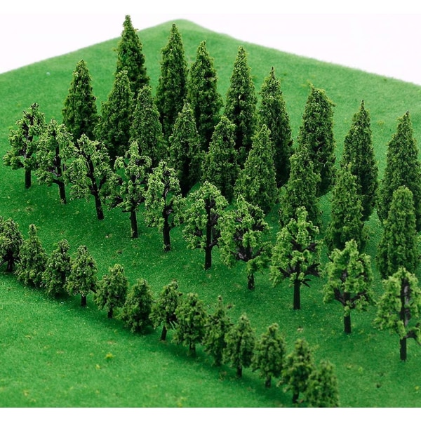 50 modeltræer, 3D-modeltræer, mikrotræmodeller, modeltog tr