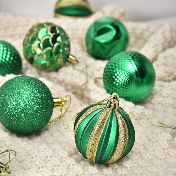 12 st gröna julgranskulor, julgranskulor jul