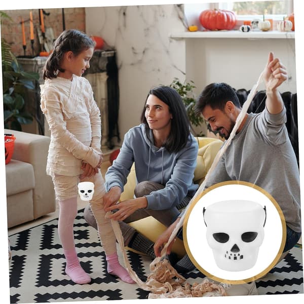 12 stk Halloween Gresskarbøtte Hvit Bøtte Halloween Rom De