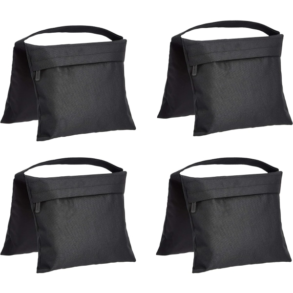 4-pack tomma fotostudioprojektor-sandpåsar, svart