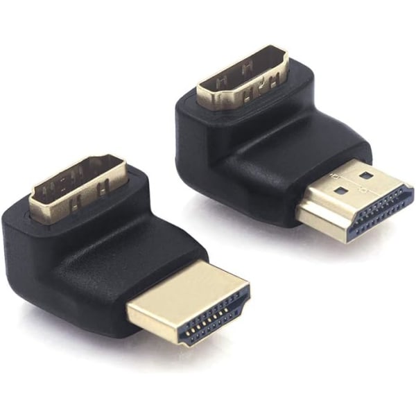 HDMI-adapter 90 grader og 270 grader vinklet HDMI-stik højre