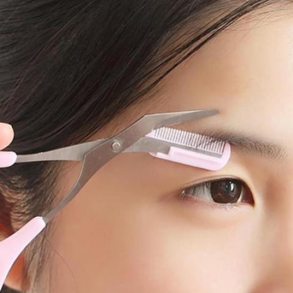 Använd ögonbrynssax för att skapa perfekta ögonbryn, svarta + rosa