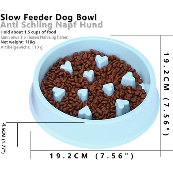 Hundskål - Intressant interaktiv skål - Slow Feeder - För små