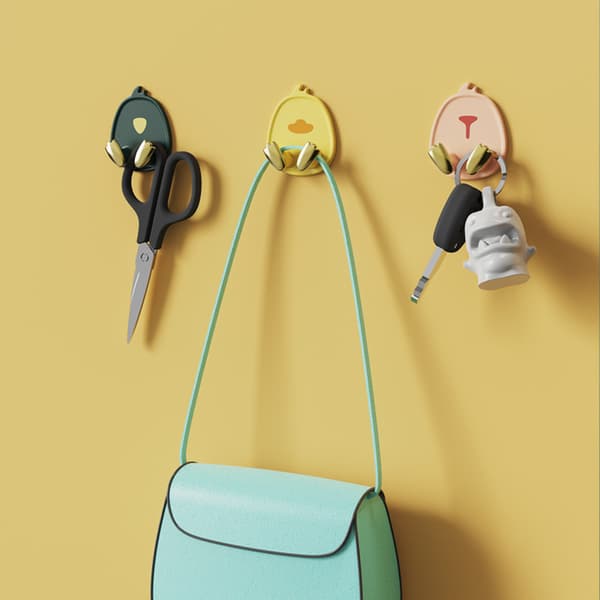 Socket Hook, 12 st självhäftande krokar griffeltavla krok, multifunktionell