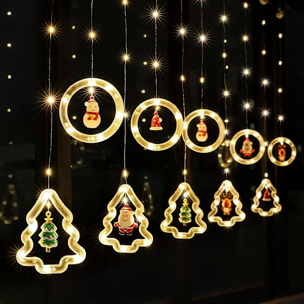 Vindueslys, 3m julegardinlys USB juletræfe