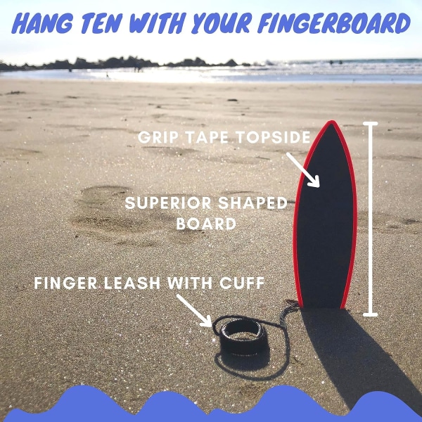 Finger Surfboard - Rad Looking Fingerboard Toy - Surf The Wind -